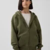 Vintagesoft-hoodie med dragkedja för barn