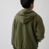 Vintagesoft-hoodie med dragkedja för barn