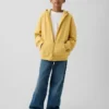 Vintagesoft-hoodie med dragkedja för barn