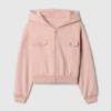 Vintagesoft-hoodie med dragkedja för barn
