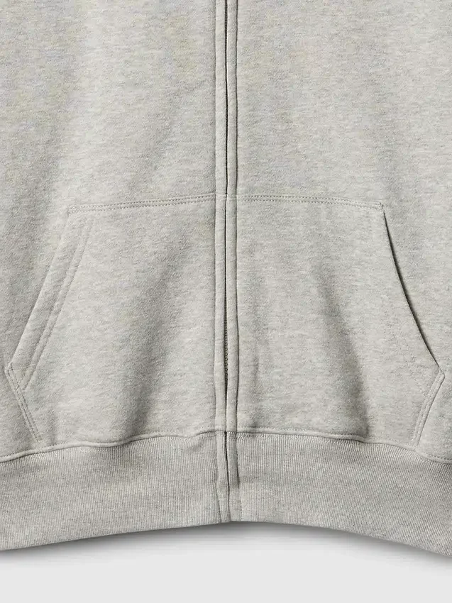 Vintagesoft-hoodie med dragkedja för barn