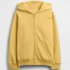 Vintagesoft-hoodie med dragkedja för barn
