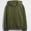 Vintagesoft-hoodie med dragkedja för barn