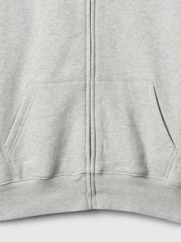 Vintagesoft-hoodie med dragkedja för barn