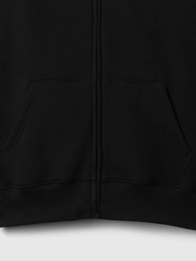 Vintagesoft-hoodie med dragkedja för barn