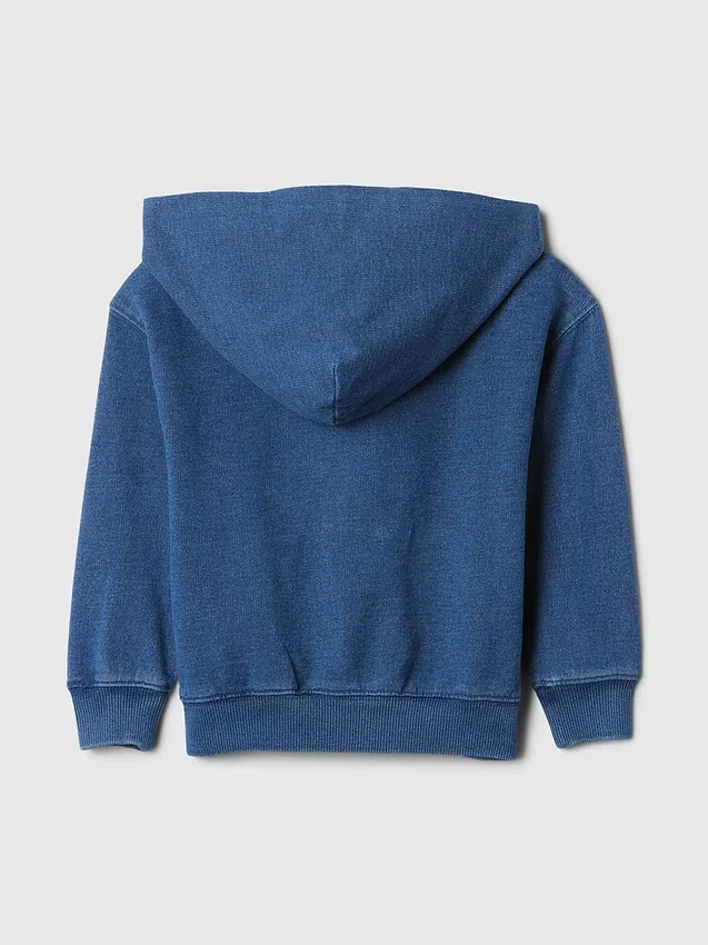 Vintagesoft-hoodie med dragkedja i avslappnad passform för Baby & Småbarn