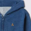 Vintagesoft-hoodie med dragkedja i avslappnad passform för Baby & Småbarn