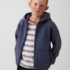 Vintagesoft-hoodie med dragkedja i avslappnad passform för barn
