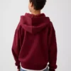 Vintagesoft-hoodie med dragkedja i avslappnad passform för barn
