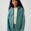 Vintagesoft-hoodie med dragkedja i avslappnad passform för barn