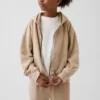 Vintagesoft-hoodie med dragkedja i avslappnad passform för barn