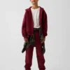Vintagesoft-hoodie med dragkedja i avslappnad passform för barn