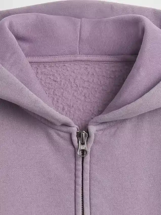 Vintagesoft-hoodie med dragkedja i avslappnad passform för barn