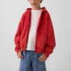 Vintagesoft-hoodie med dragkedja och avslappnad passform för barn