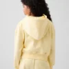 Vintagesoft-hoodie med dragkedja och spetskant för barn