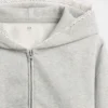 Vintagesoft-hoodie med dragkedja och spetskant för barn