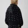 Vintagesoft-hoodie med dragkedja och överdimensionerad logotyp för barn