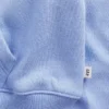 Vintagesoft-hoodie med dragkedja och överdimensionerad logotyp för barn