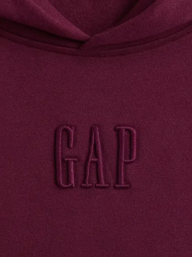 Vintagesoft-hoodie med logo för barn i avslappnad passform