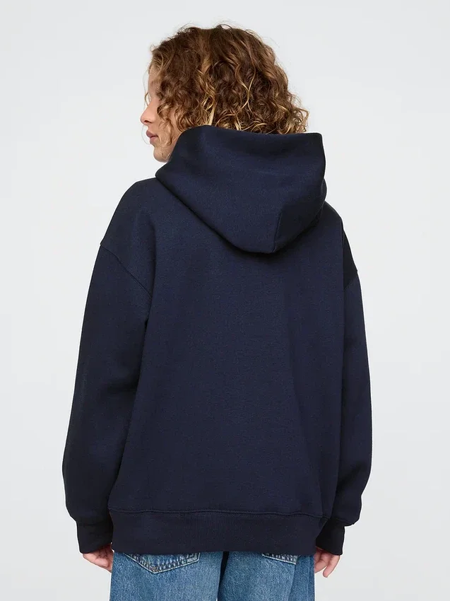 Vintagesoft-hoodie med logotyp för barn
