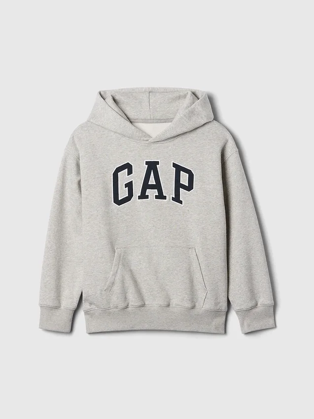 Vintagesoft-hoodie med logotyp för barn