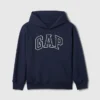 Vintagesoft-hoodie med logotyp för barn