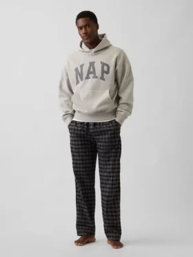 Vintagesoft-hoodie med Nap-logotyp för vuxna