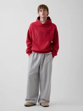 Vintagesoft-hoodie med Nap-logotyp för vuxna