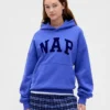 Vintagesoft-hoodie med Nap-logotyp för vuxna