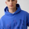 Vintagesoft-hoodie med Nap-logotyp för vuxna