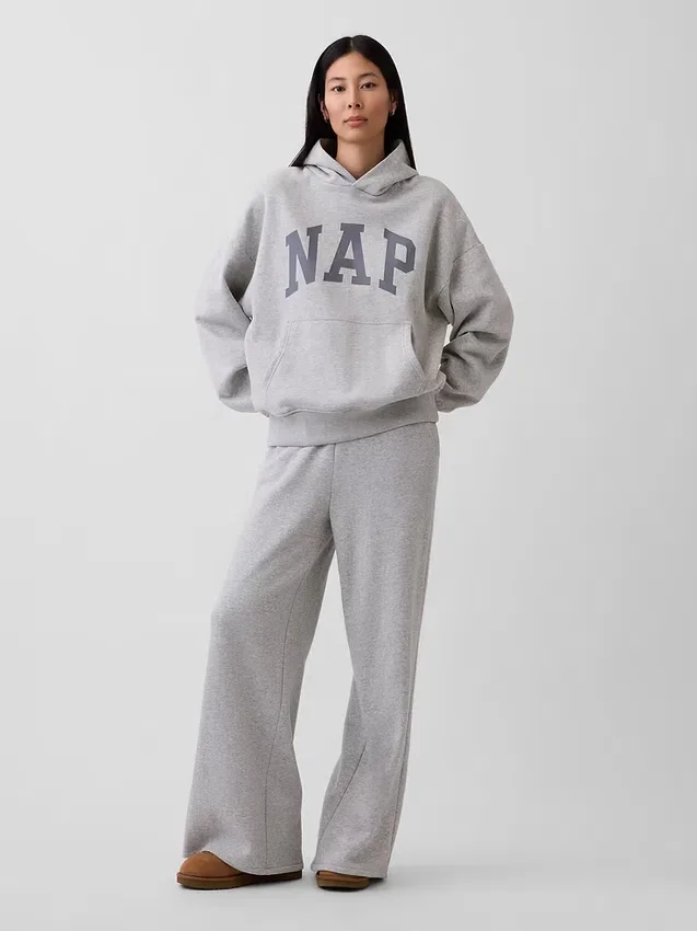 Vintagesoft-hoodie med Nap-logotyp för vuxna