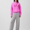 Vintagesoft-hoodie med Nap-logotyp för vuxna