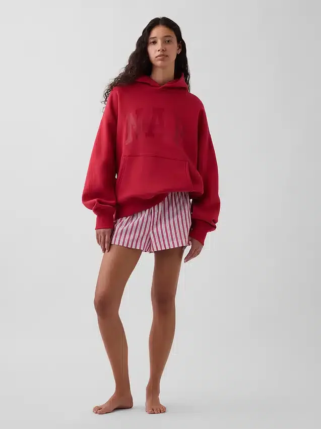 Vintagesoft-hoodie med Nap-logotyp för vuxna