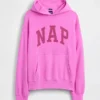 Vintagesoft-hoodie med Nap-logotyp för vuxna