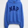 Vintagesoft-hoodie med Nap-logotyp för vuxna