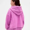 Vintagesoft-hoodie med patch för barn