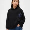 Vintagesoft-hoodie med tryck för barn