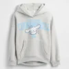 Vintagesoft-hoodie med tryck för barn