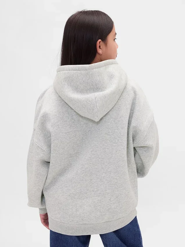 Vintagesoft-hoodie med tryck för barn