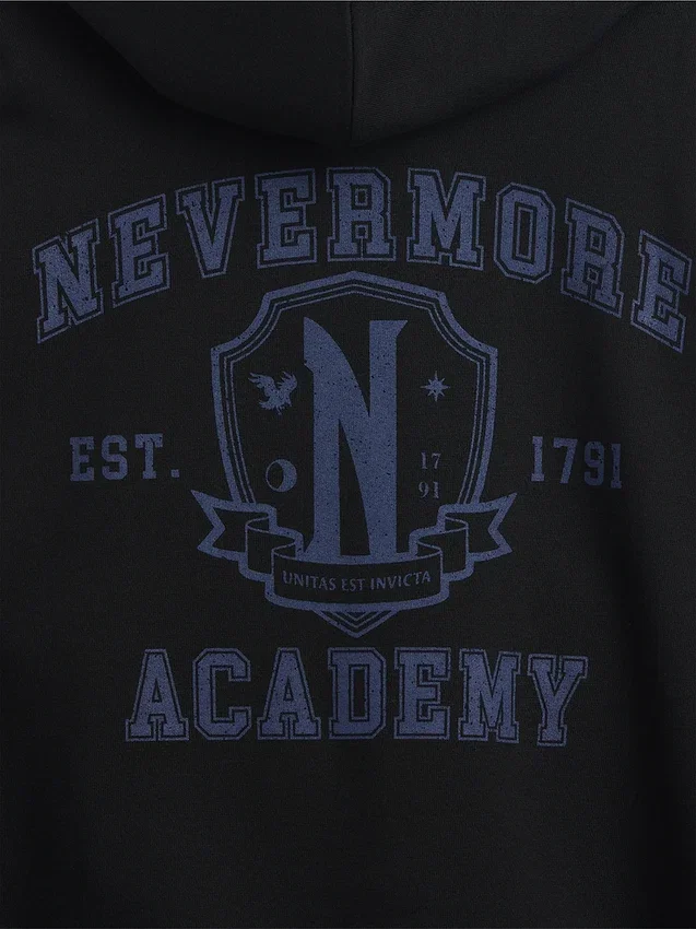 Vintagesoft-hoodie med tryck för barn