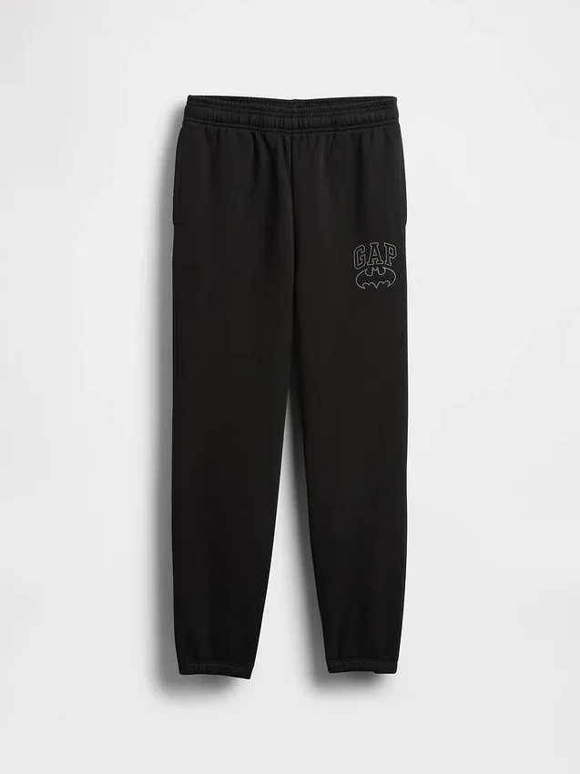 Vintagesoft-joggingbyxor för barn med Batman-logotyp