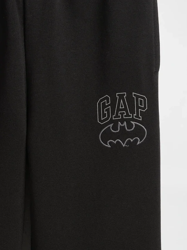 Vintagesoft-joggingbyxor för barn med Batman-logotyp
