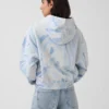 Vintagesoft kort hoodie med logotyp