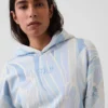 Vintagesoft kort hoodie med logotyp