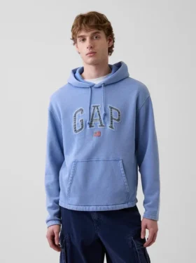Vintagesoft Oversized Americana Logo-hoodie