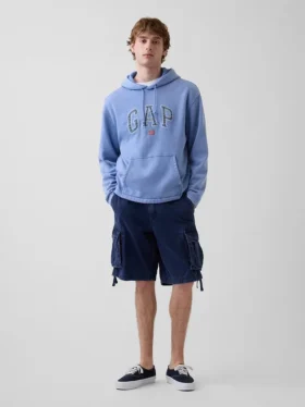 Vintagesoft Oversized Americana Logo-hoodie