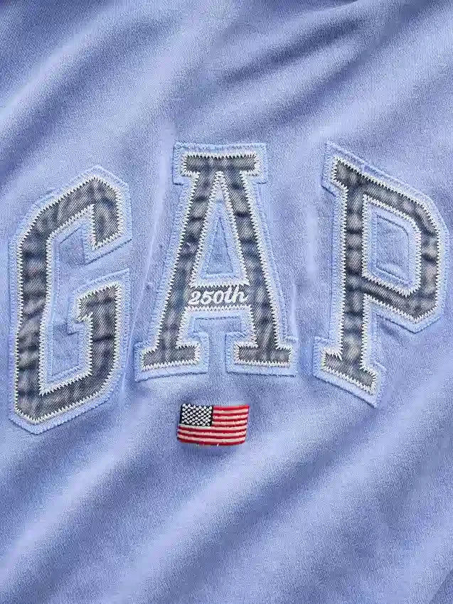 Vintagesoft Oversized Americana Logo-hoodie