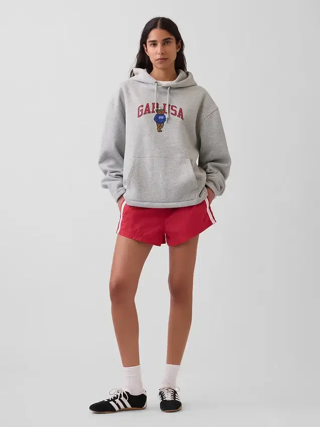 Vintagesoft Oversized Americana Logo-hoodie