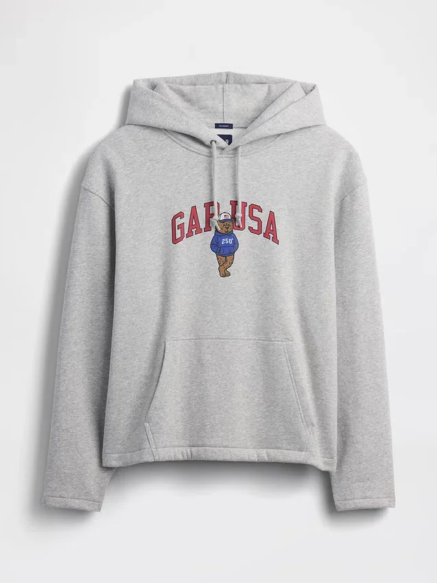 Vintagesoft Oversized Americana Logo-hoodie