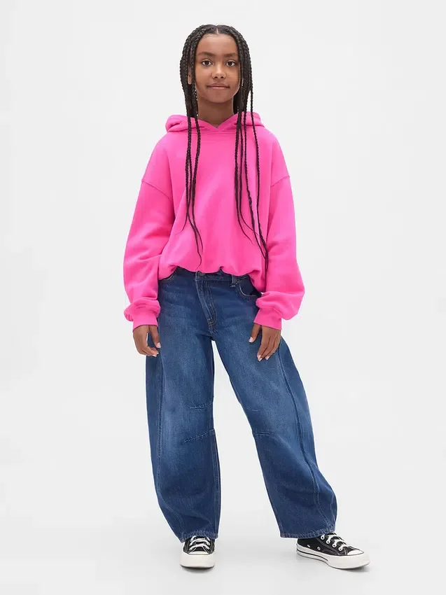 Vintagesoft Oversized Bubble-hoodie för barn
